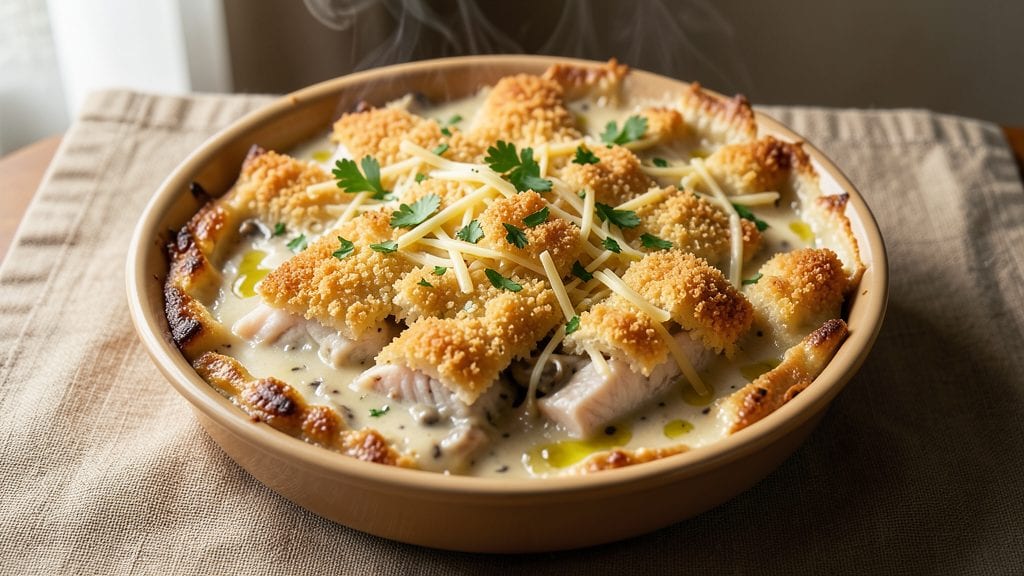 Campbell's Soup Fish Pie Recipe: Crispy Top, Creamy Cheese Center