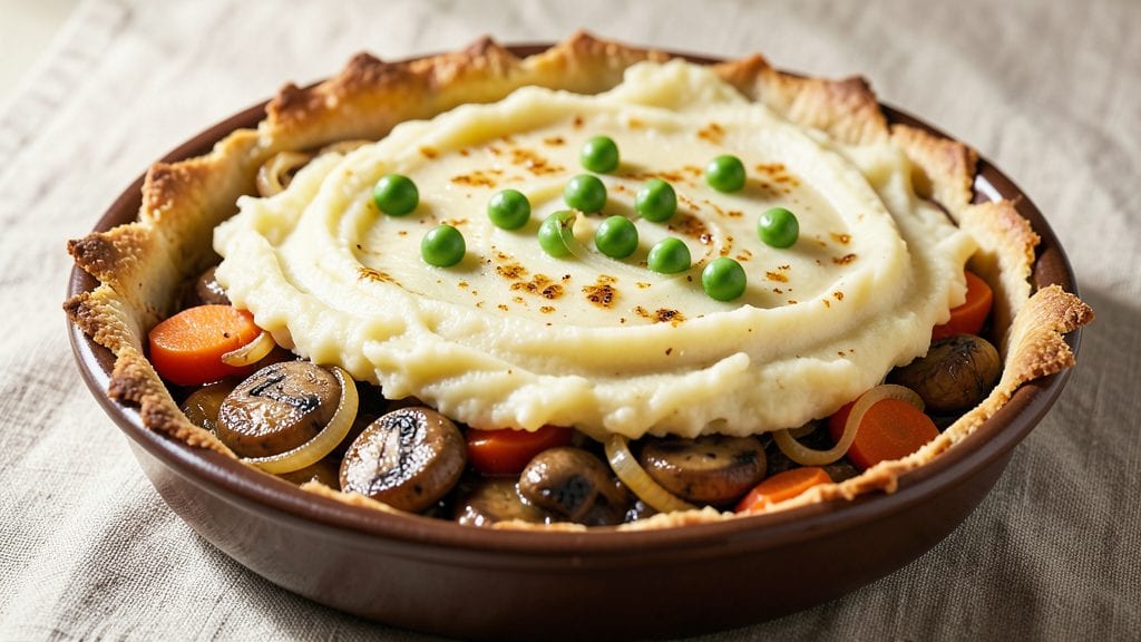 Jamie Oliver's Veggie Cottage Pie Recipe: Flaky Potato Topping Over Hearty Veggie Filling