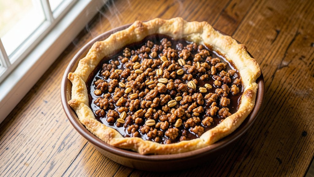 Kaminsky's Toll House Pie Recipe: Molasses-Kissed Oat Crown Over Gooey Vanilla Swirls
