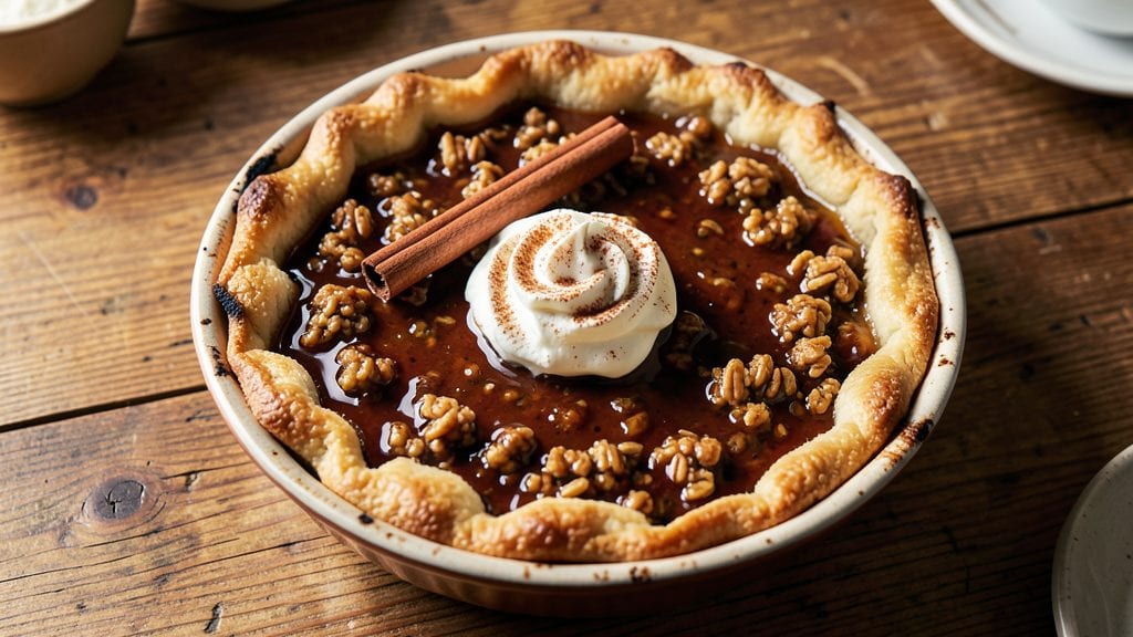 McDonald's Holiday Pie Copycat Recipe: Spiced Molasses Oat Crown Over Vanilla Swirl Bliss