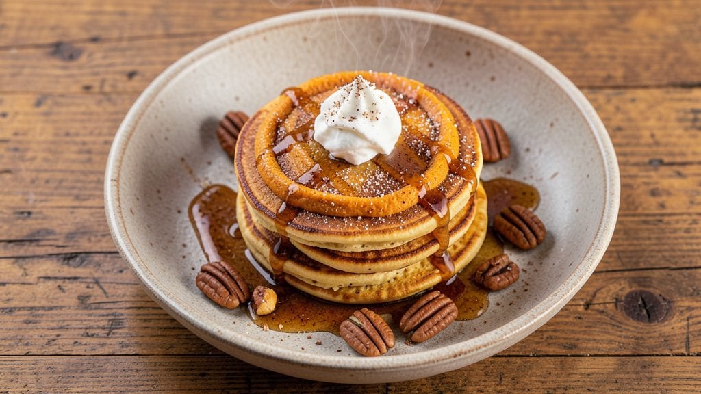 Pumpkin Pie Pancakes Recipe: Spiced Autumn Flavor in Every Fluffy Bite