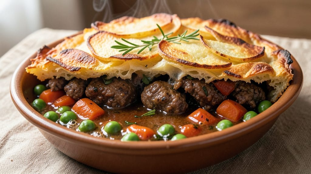 Upside Down Shepherd's Pie Recipe: Savory Meat Blanketed in Crispy Potato Crown
